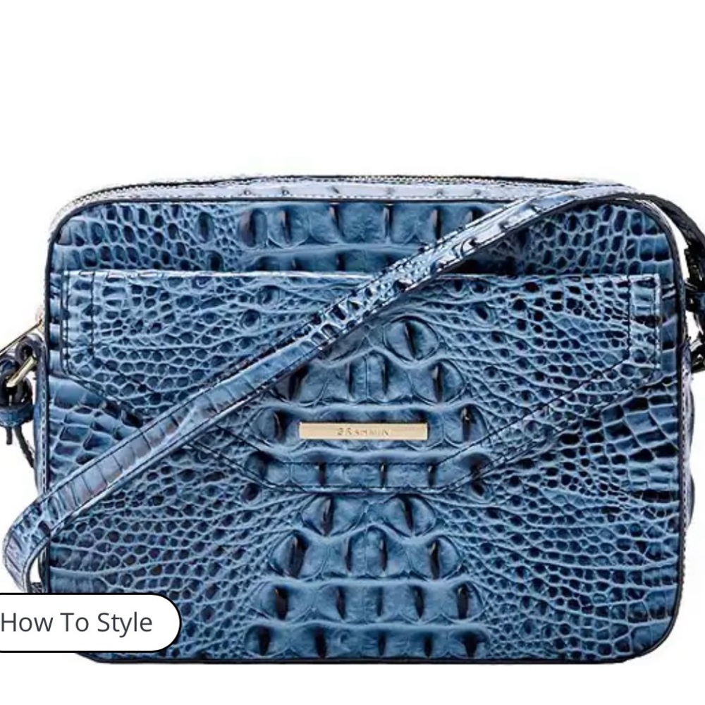 ‼️AUTHENTIC beautiful blue Brahmin Bag‼️